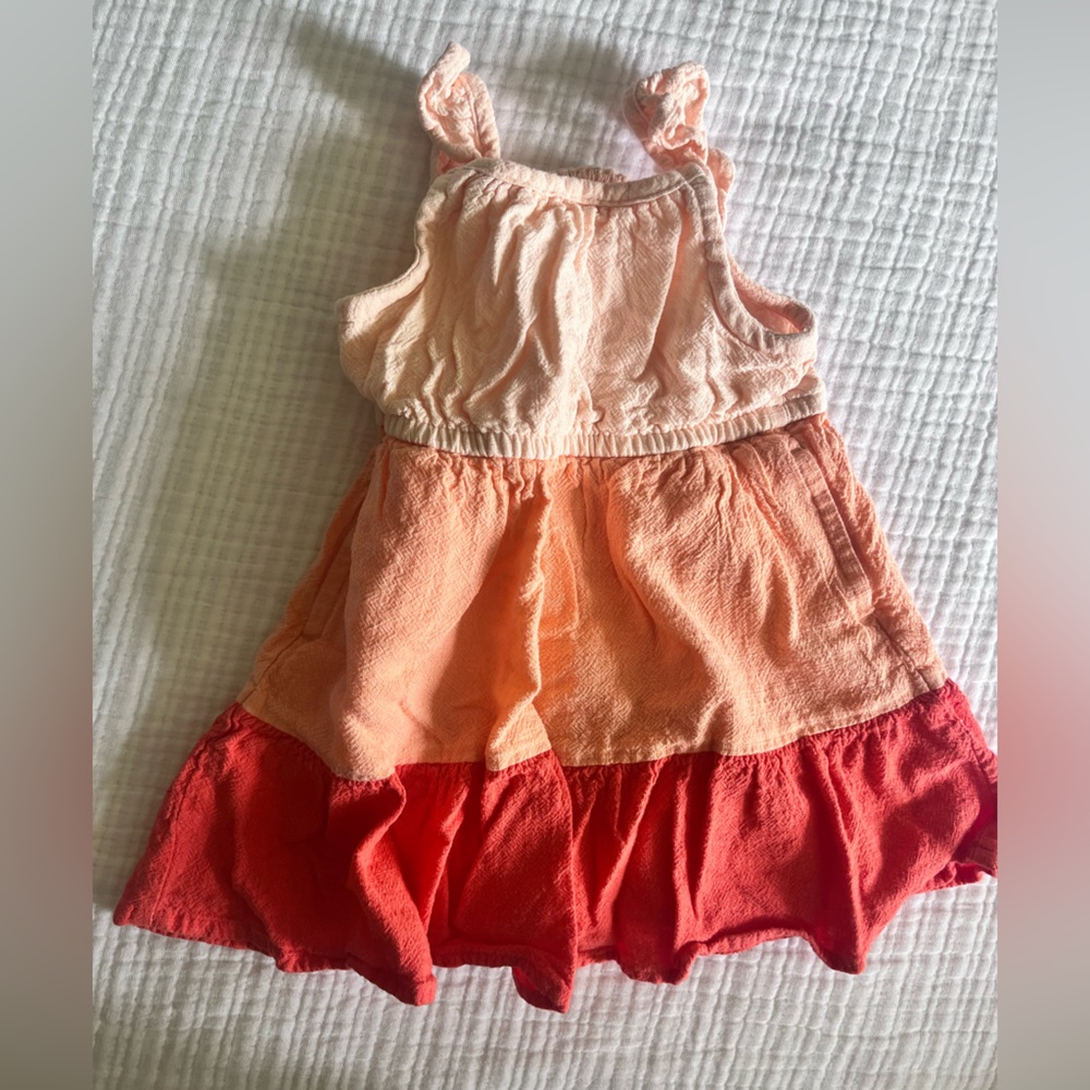 Cat & Jack Peach Tiered Dress